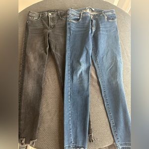 ZARA skinny jeans - SET OF 2 - size 6 - like new !